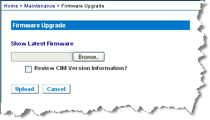 firmware upgrade page