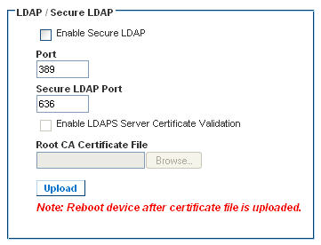 ldap secure ldap sections