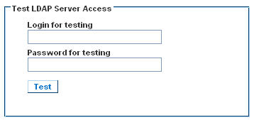 test ldap server access