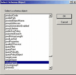 Select Schema Object