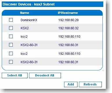 discover devices ksx2 subnet