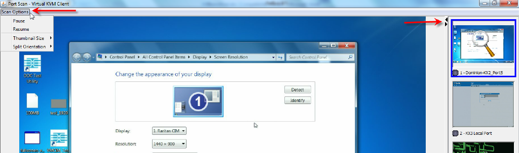 scan options menu remote-smlr